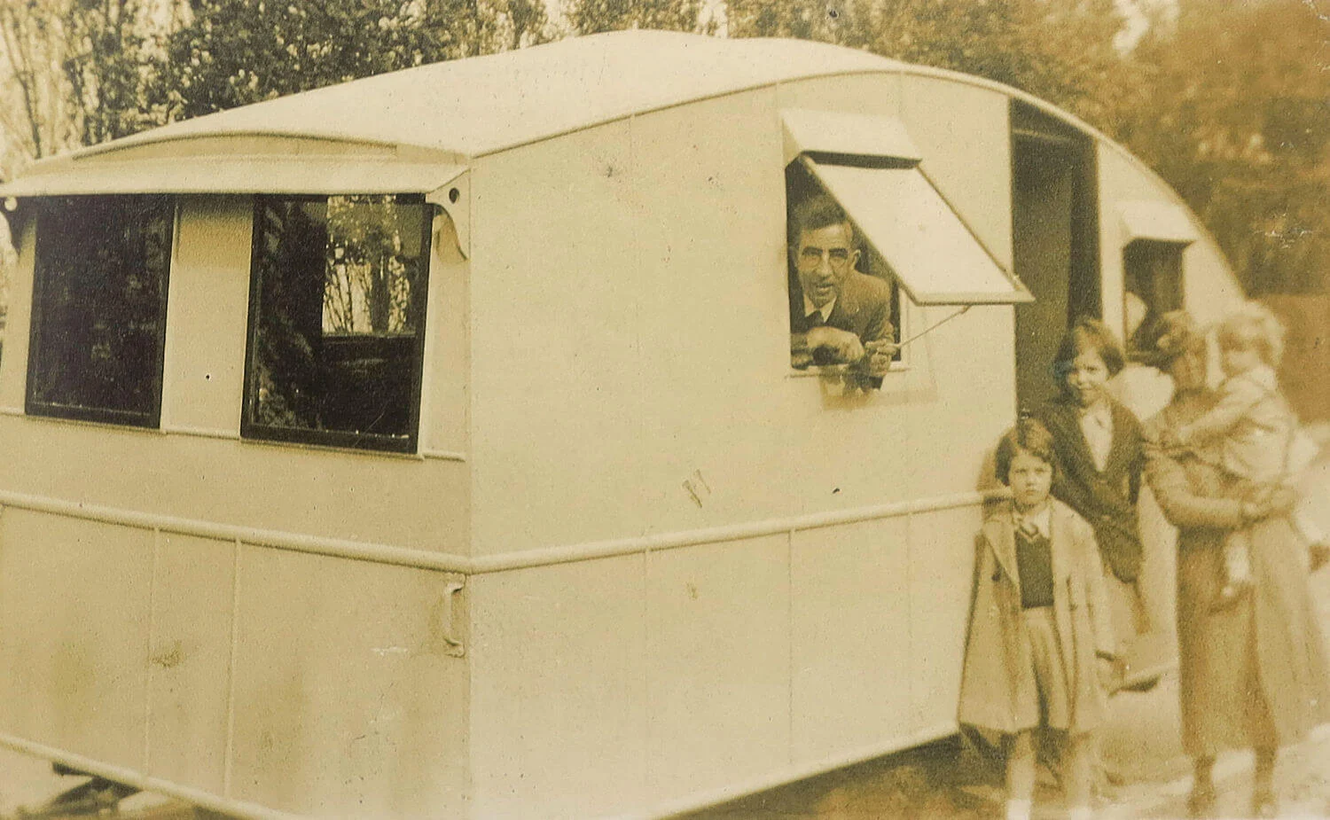 Family Caravan that inspired John's spirit of adventure and the spirit of adventure