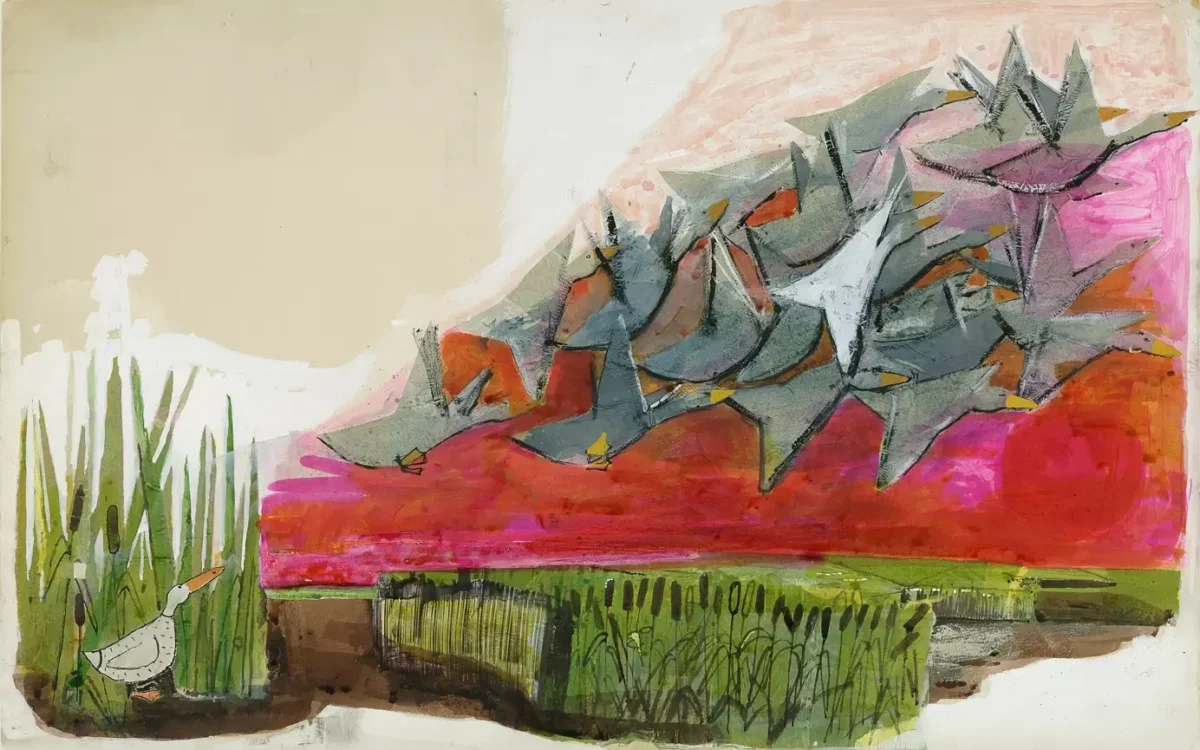 Borka Geese Migrating original artwork ext.webp