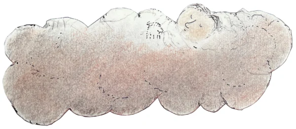 Cloudland bed in clouds