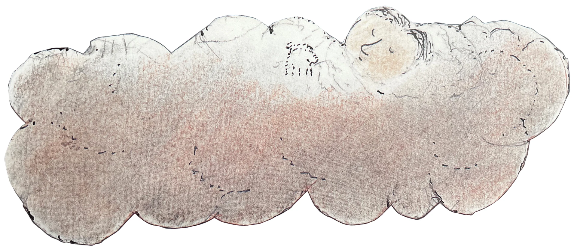 Cloudland bed in clouds