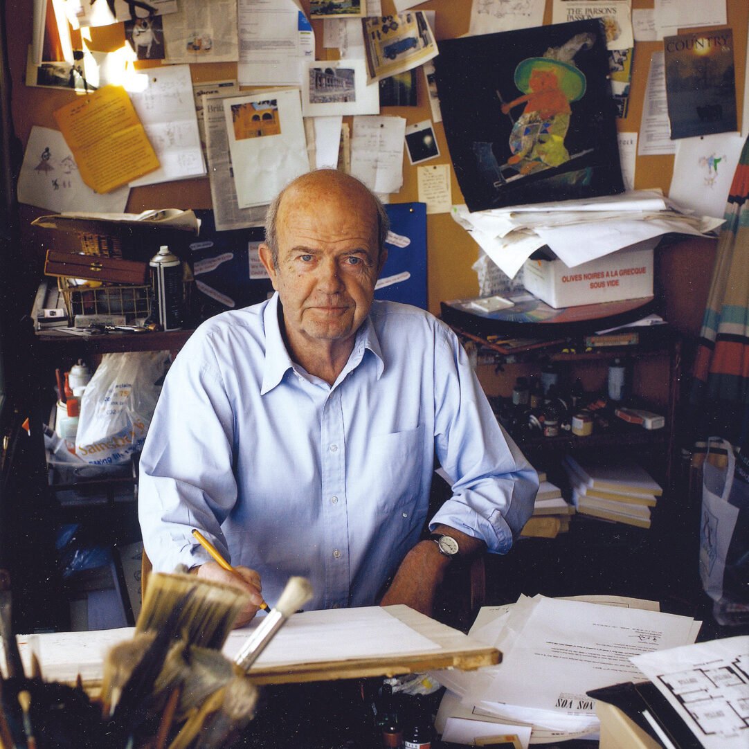 John Burningham photographed in his studio 2004