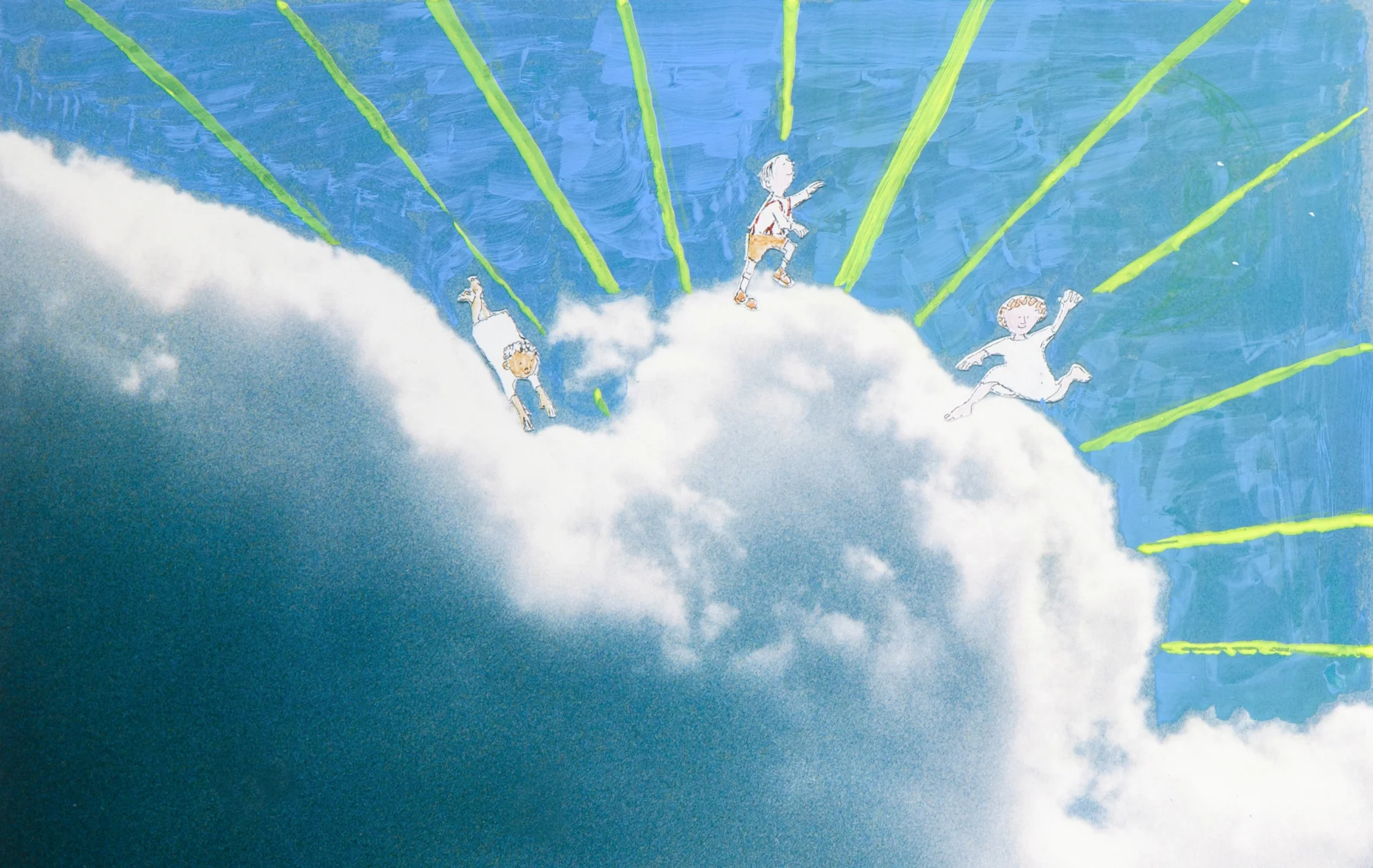 Cloudland rays of light